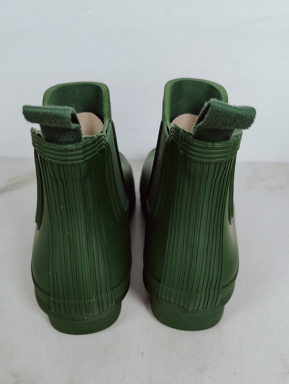 NIB Hunter Women's Original Chelsea Rain Boots, Hunter Green, Sz 6 - Picture 5 of 12